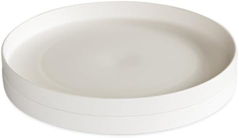 Nordic Ware 10-Inch Meal Plate, Set of 2, White, Microwave Safe Polypropylene