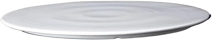 Dining Plates White Ceramic Steak Plate Sushi Cake Dessert Flat Plate Characteristic Hotel Restaurant Dinner Plate Round Western Food Plate Ceramic Dinner Plates,12 Inches
