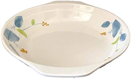 Lucky Star Melamine Round Soup Deep Plate Dish with 2 Side-Handle, 8-3/4” X 7-7/8” X 1-3/4” H or 9-7/8" X 8-7/8” X 2” H, IM Series (12, 9-7/8" X 8-7/8” X 2” H (Capacity: 38 oz))