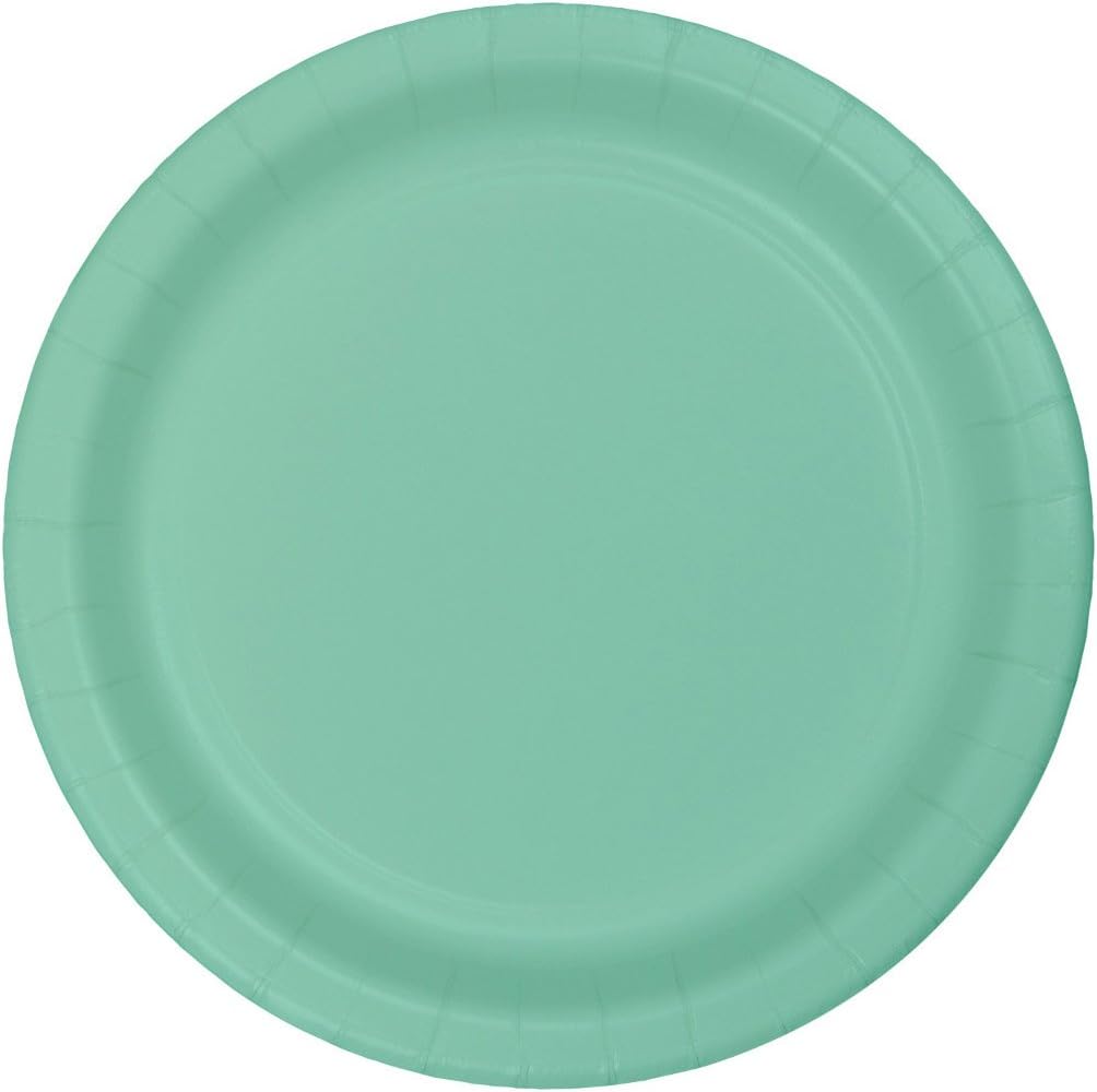 Creative Converting Bermuda Blue Plain Banquet Paper Plates-24pc / 10", (10.25")(24 Pack)
