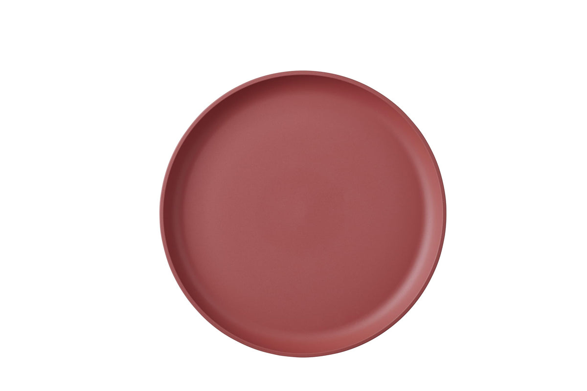 Mepal - Deep plate 4 pieces Silueta - Dishwasher & microwave resistant - Plastic plates - Dinner plates - Tableware - 21 cm - Nordic black