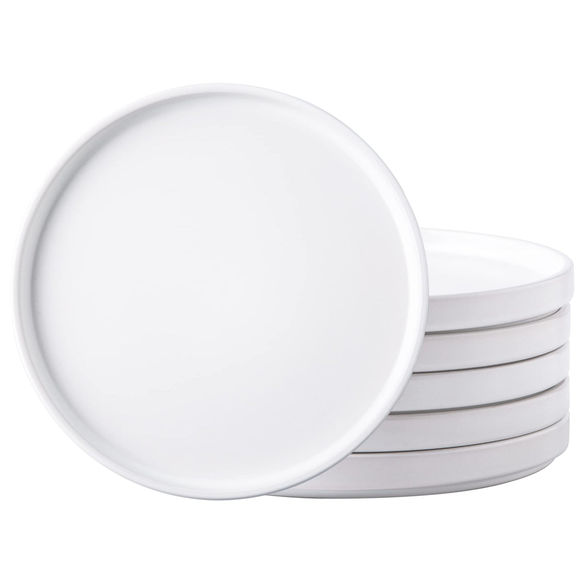 AmorArc Ceramic Dinner Plates Set of 6,10.0 Inch Matte Stoneware Plates Set