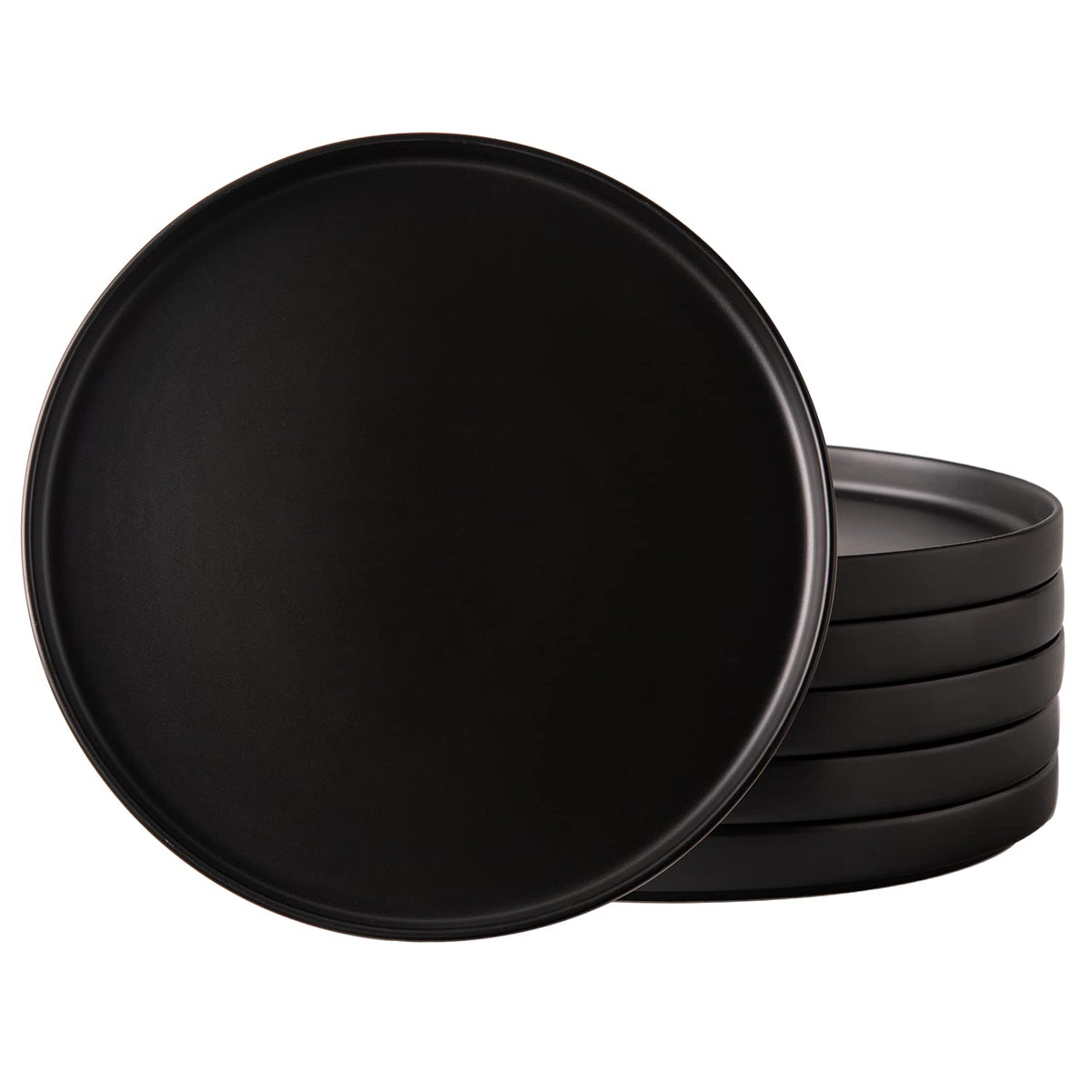 AmorArc Ceramic Dinner Plates Set of 6,10.0 Inch Matte Stoneware Plates Set