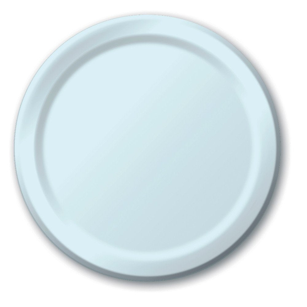 Creative Converting Bermuda Blue Plain Banquet Paper Plates-24pc / 10", (10.25")(24 Pack)