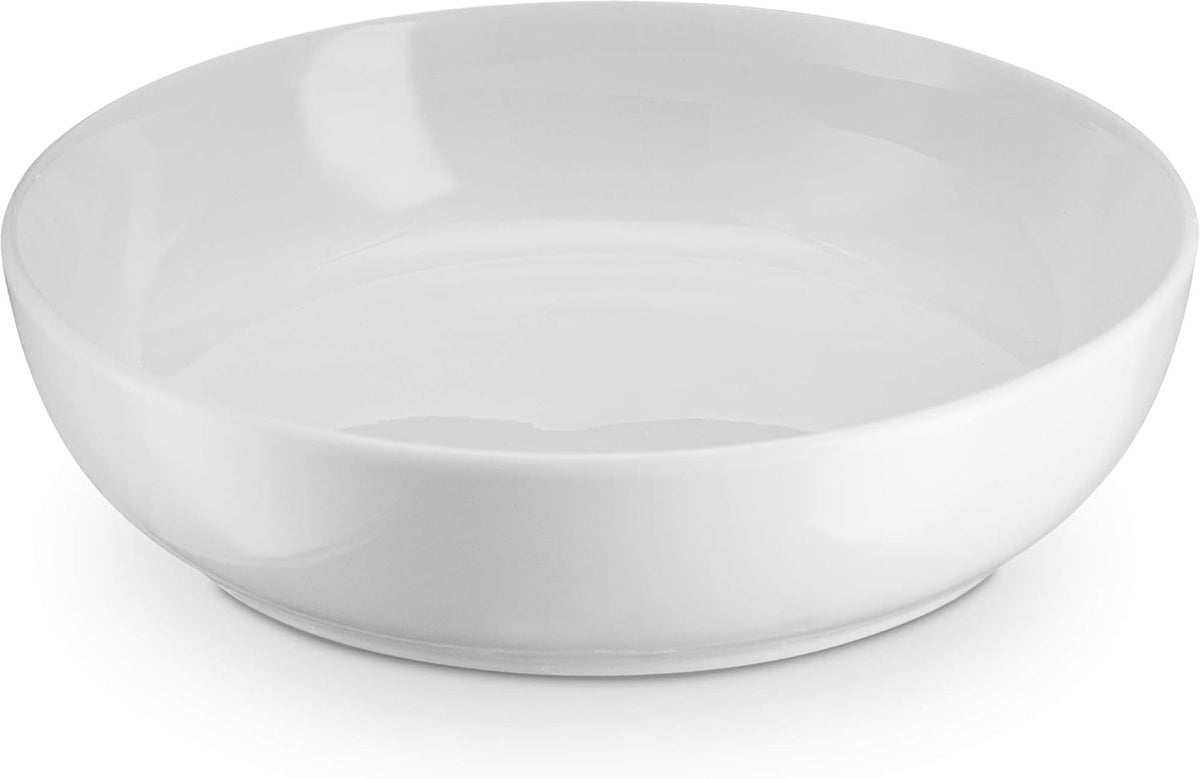 KooK Pasta Bowls, For Soups & Salads, Set of 4, 40 oz, White