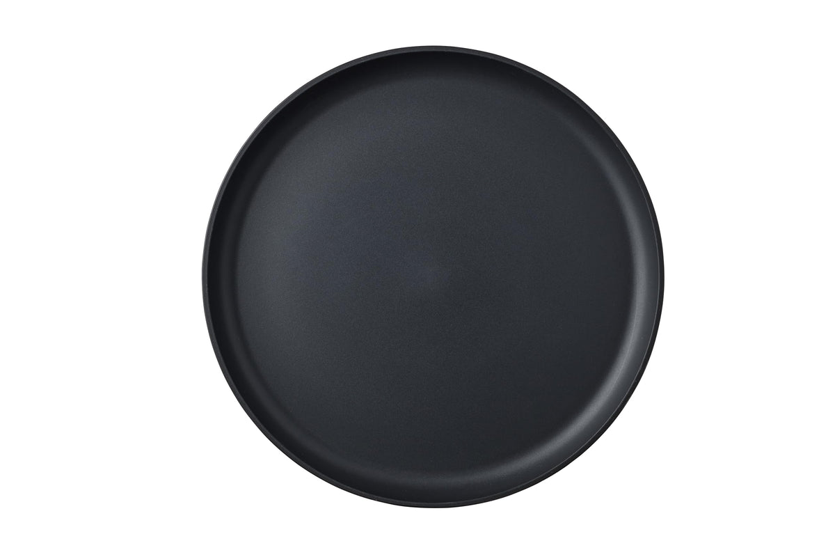 Mepal - Deep plate 4 pieces Silueta - Dishwasher & microwave resistant - Plastic plates - Dinner plates - Tableware - 21 cm - Nordic black