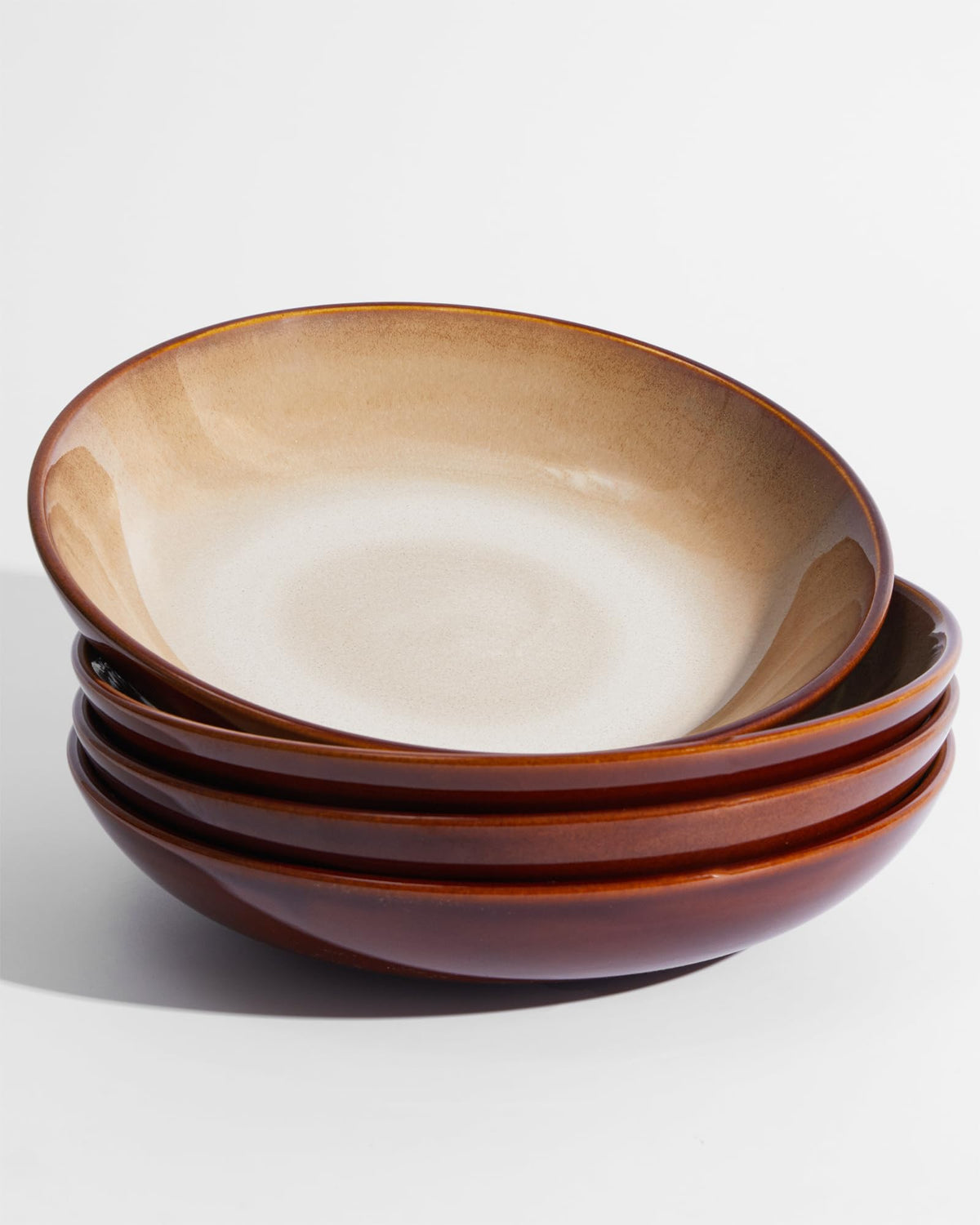 Pokini 8.75'' Ceramic Pasta Bowls Set of 4, Salad Bowls Pasta Serving Bowls