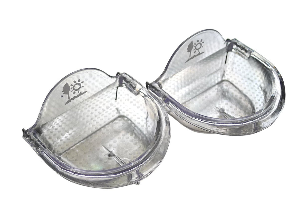 Bird Cage Seed Feeder Cup Shallow Style Set of 2 for Care, Treat (M)