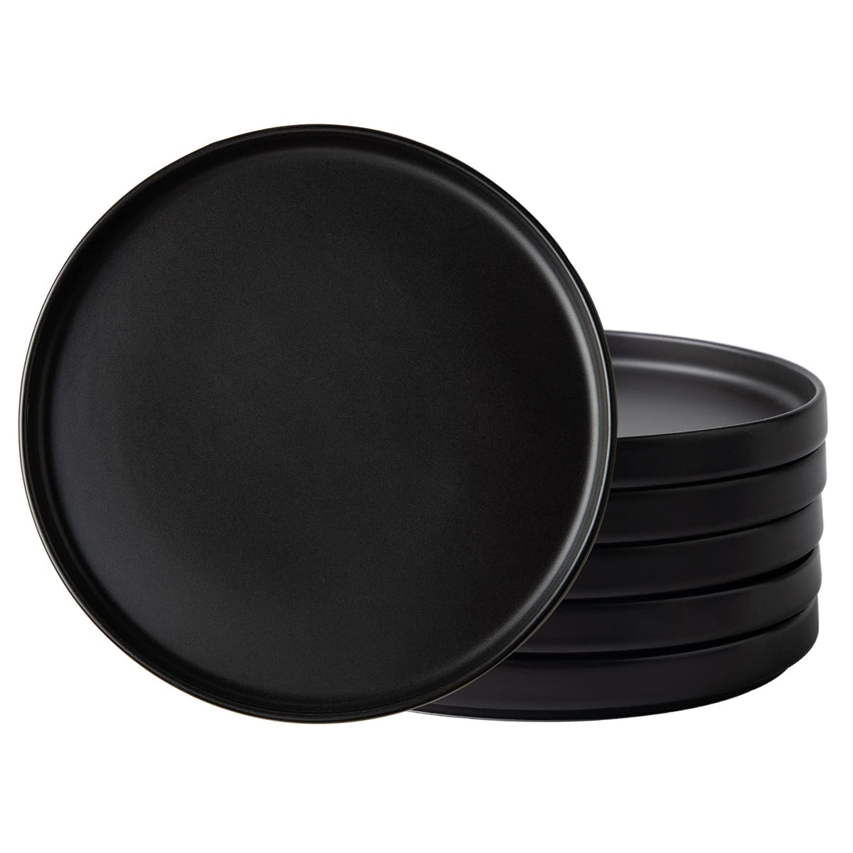 AmorArc Ceramic Dinner Plates Set of 6,10.0 Inch Matte Stoneware Plates Set