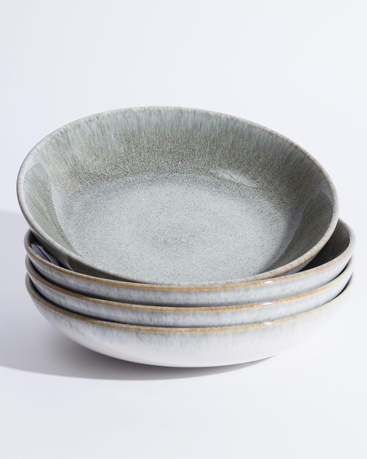Pokini 8.75'' Ceramic Pasta Bowls Set of 4, Salad Bowls Pasta Serving Bowls