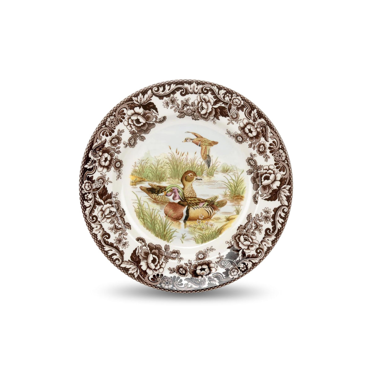 Spode Woodland Hunting Dogs Flat Coated Pointer Salad Plate