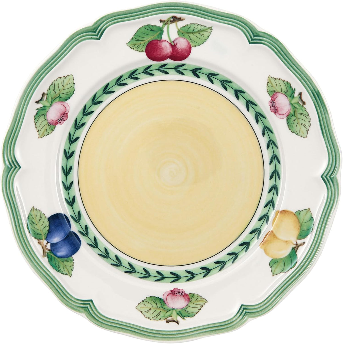 Villeroy & Boch French Garden Fleurence Rim Soup, 9 in, Premium Porcelain, White/Multicolored