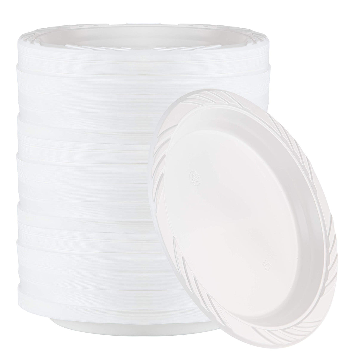 100 Count Disposable 12 ounce White Plastic Soup Bowls