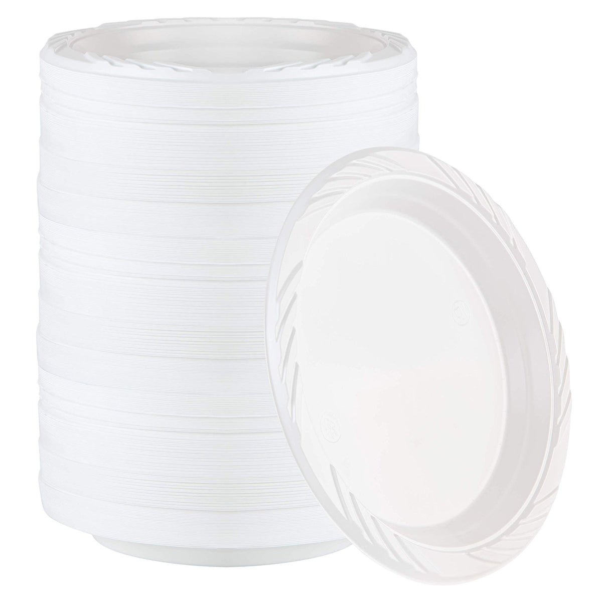 100 Count Disposable 12 ounce White Plastic Soup Bowls