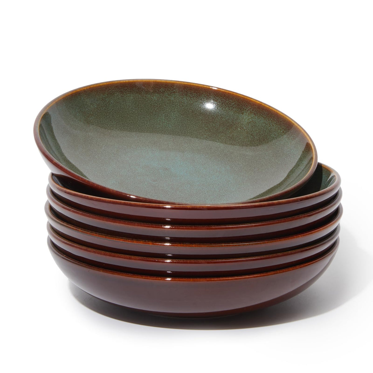 Pokini 8.75'' Ceramic Pasta Bowls Set of 4, Salad Bowls Pasta Serving Bowls