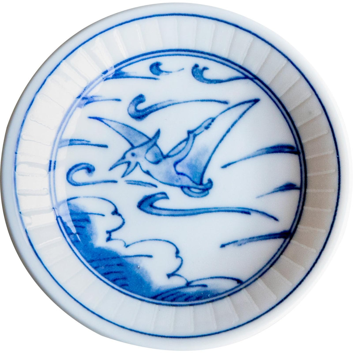 Awasaka EK88-A01 Edokko Dinosaur, Good Edge Dragon Plate, Made in Japan, Diameter 9.1 x 1.8 inches (230 x 45 mm)