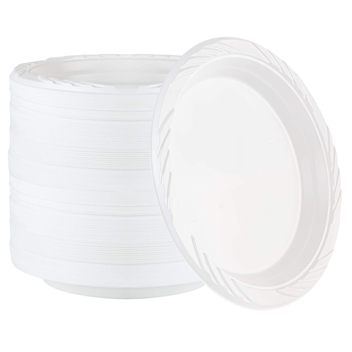 100 Count Disposable 12 ounce White Plastic Soup Bowls