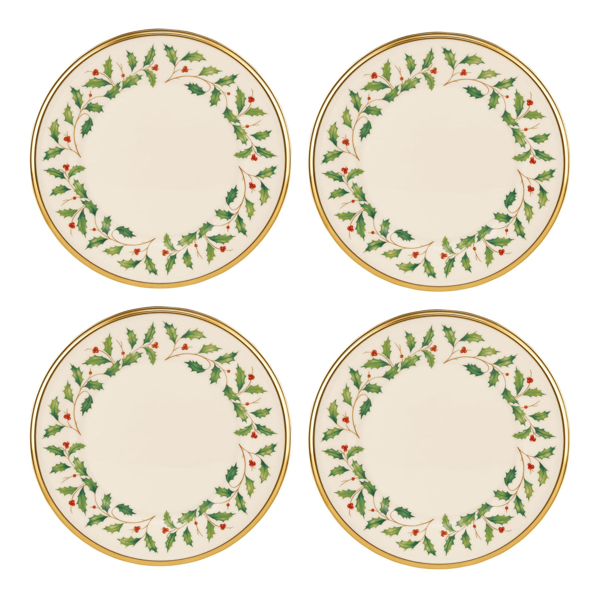 Lenox 883431 Holiday Place Setting Bowl, Red & Green, Christmas Dinnerware