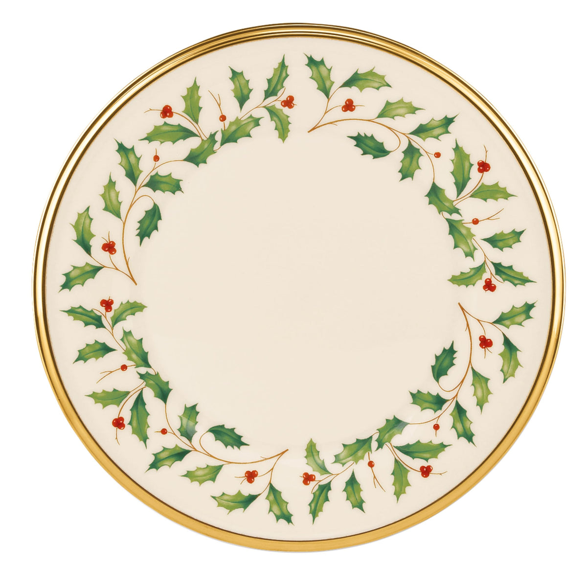Lenox 883431 Holiday Place Setting Bowl, Red & Green, Christmas Dinnerware