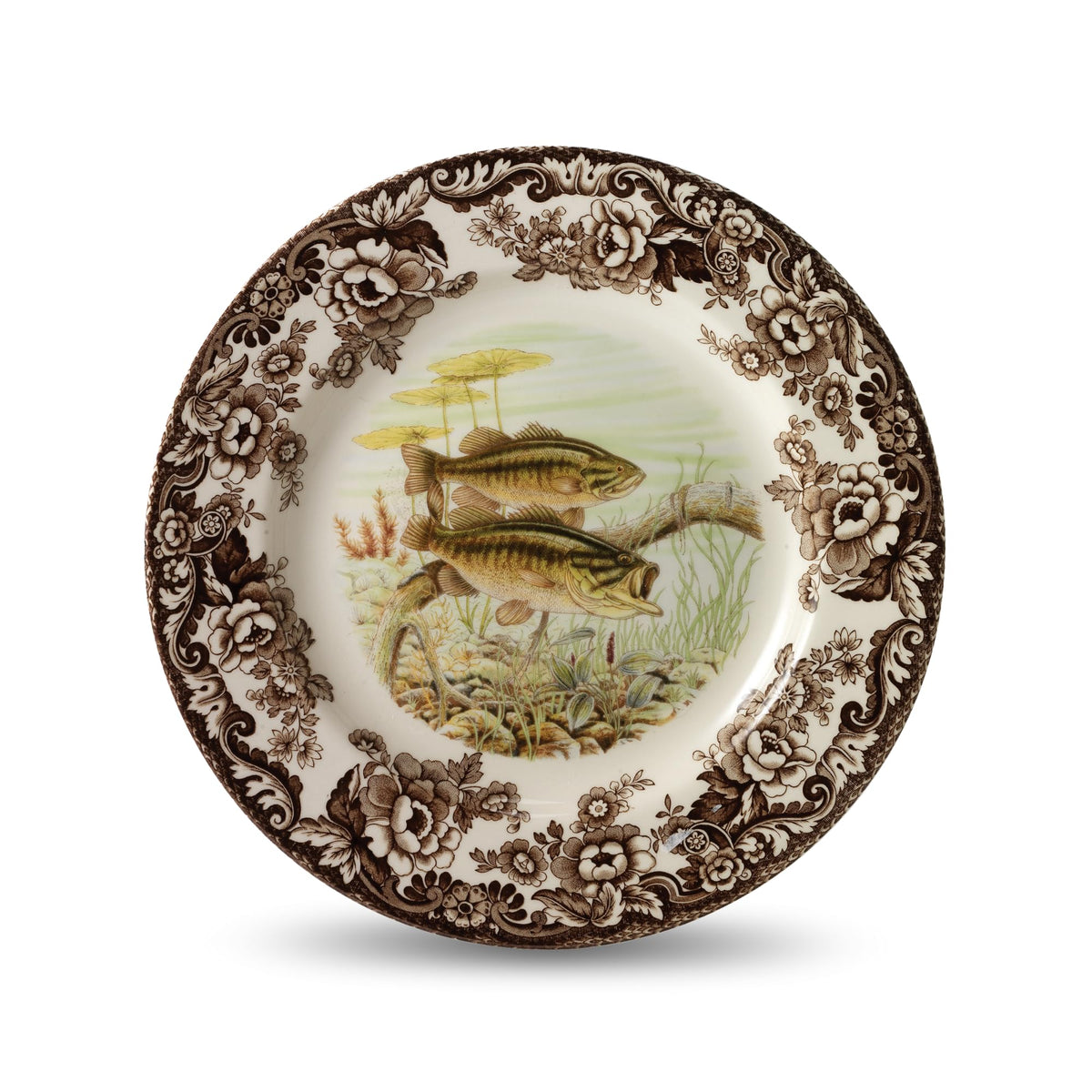 Spode Woodland Hunting Dogs Flat Coated Pointer Salad Plate