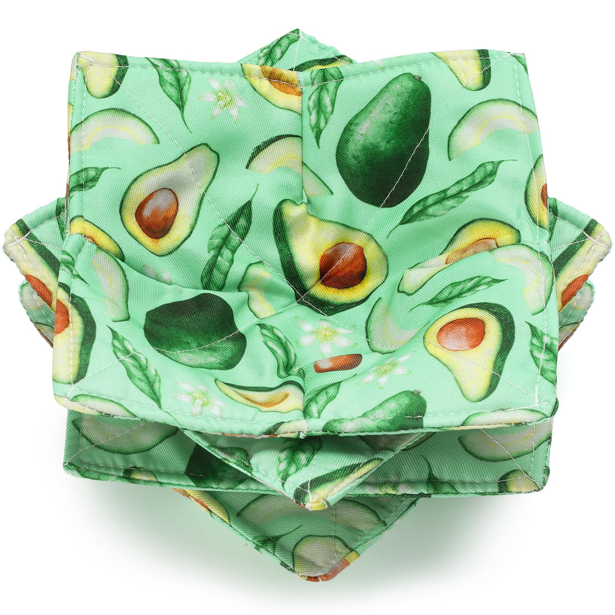 Cunhill 4 Pcs Cotton Microwave Bowl Cozy,Blue,Dog Style