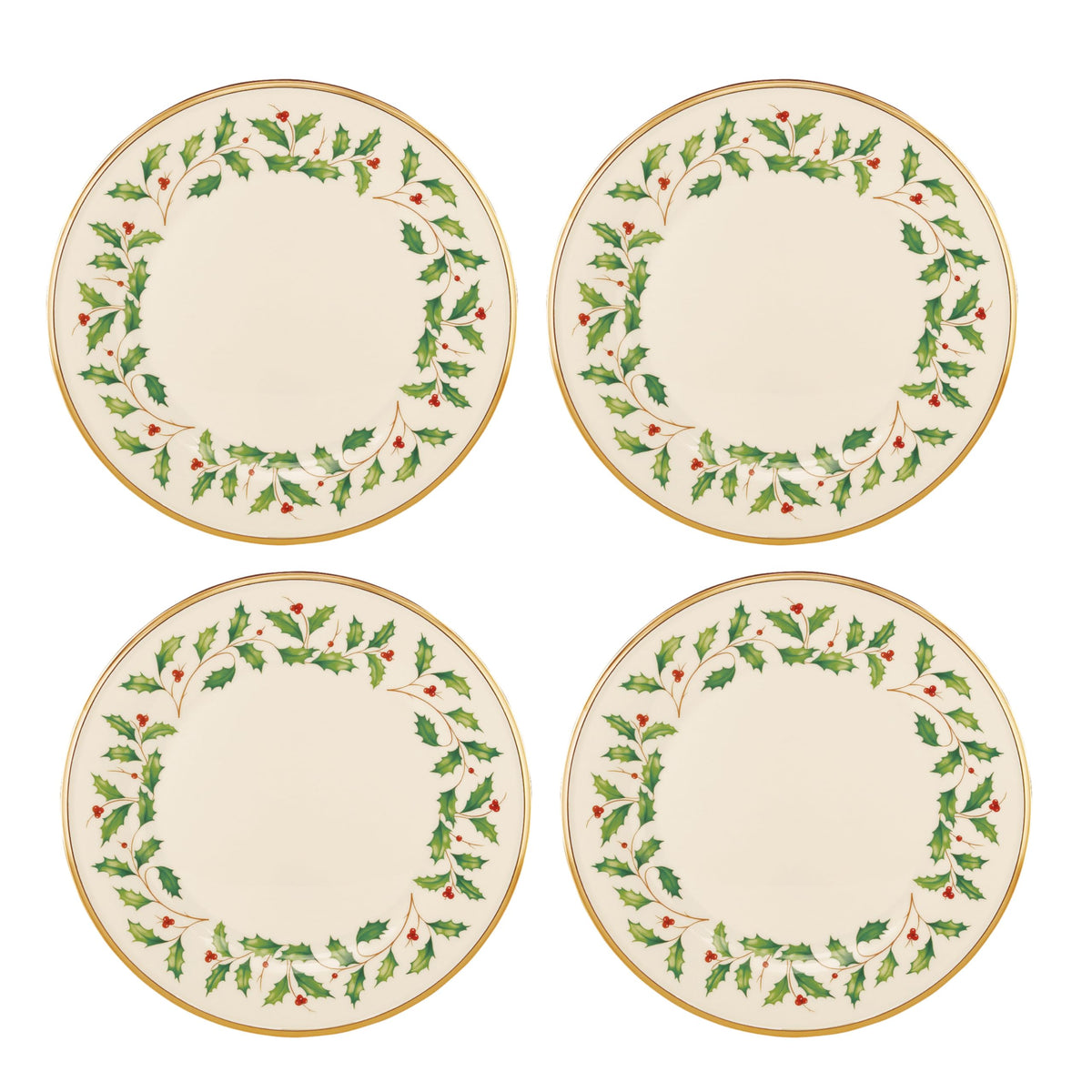 Lenox 883431 Holiday Place Setting Bowl, Red & Green, Christmas Dinnerware