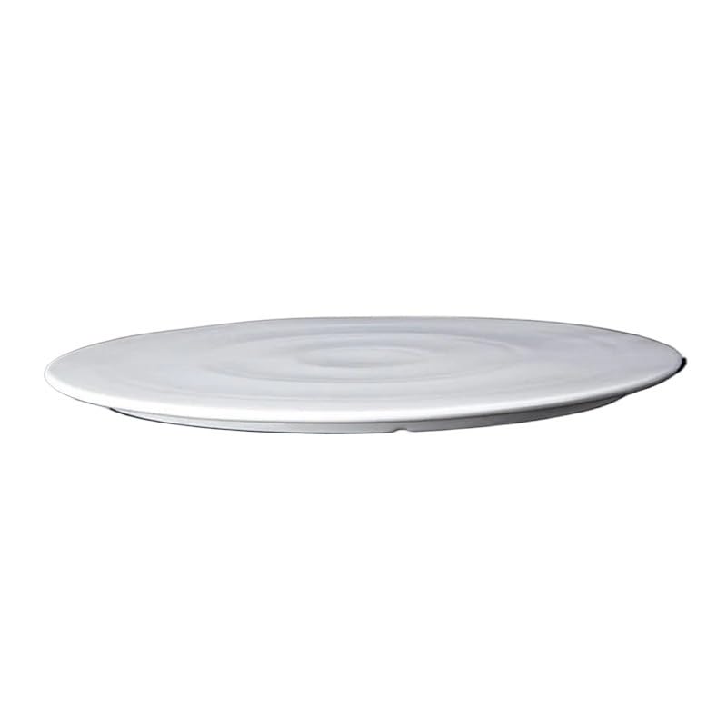 Dining Plates White Ceramic Steak Plate Sushi Cake Dessert Flat Plate Characteristic Hotel Restaurant Dinner Plate Round Western Food Plate Ceramic Dinner Plates，12 Inches