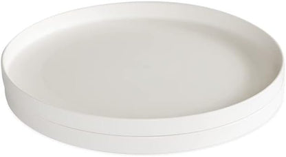 Nordic Ware 10-Inch Meal Plate, Set of 2, White, Microwave Safe Polypropylene