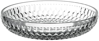 Villeroy & Boch - Boston Shallow Bowl, Crystal Glass Bowl for Desserts, Fruit and Snacks, Made in Germany, Dishwasher-Safe, 9.5 in Diameter, 34 oz Capacity, Clear