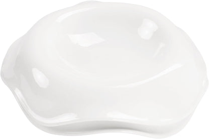 Soup Bowls, Pasta Bowls Rimmed Plates, White Salad Bowls Set of 2, Porcelain Wide Rim Bowls, 6 Oz, Microwave & Dishwasher Safe, Best for foodies and restaurants 8.3 Inch flanging