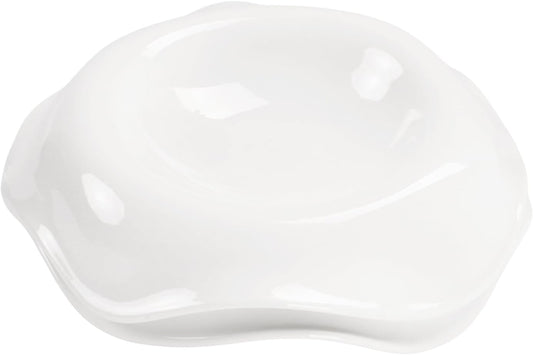 Soup Bowls, Pasta Bowls Rimmed Plates, White Salad Bowls Set of 2, Porcelain Wide Rim Bowls, 6 Oz, Microwave & Dishwasher Safe, Best for foodies and restaurants 8.3 Inch flanging