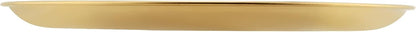 MUKCHAP 6PCS 12 Inch Gold Stainless Steel Plates, Flat Metal Dishes, Camping Serving Dinner Plates for Snack, BBQ