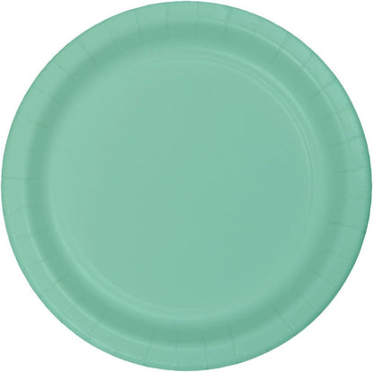 Creative Converting Bermuda Blue Plain Banquet Paper Plates-24pc / 10", (10.25")(24 Pack)