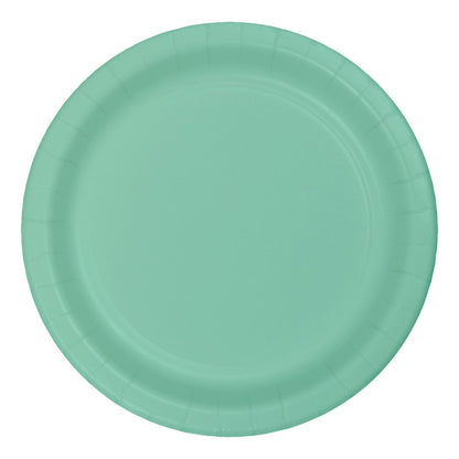 Creative Converting Bermuda Blue Plain Banquet Paper Plates-24pc / 10", (10.25")(24 Pack)