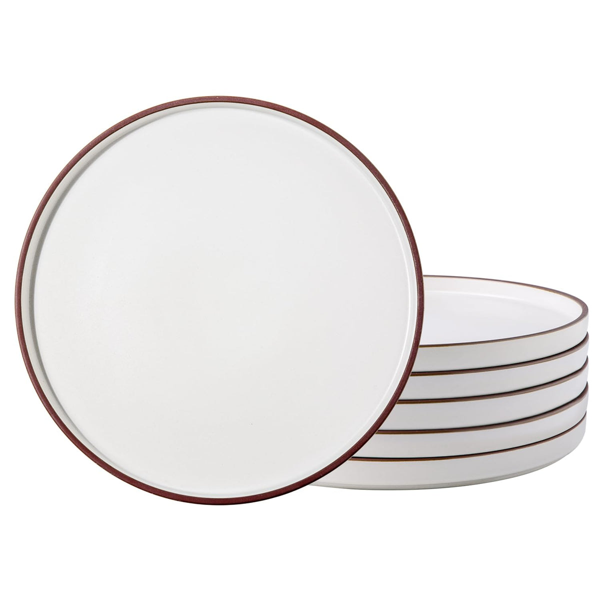 LERATIO Ceramic Dinner Plates Set of 6,10.25 inch Large ceramic plates