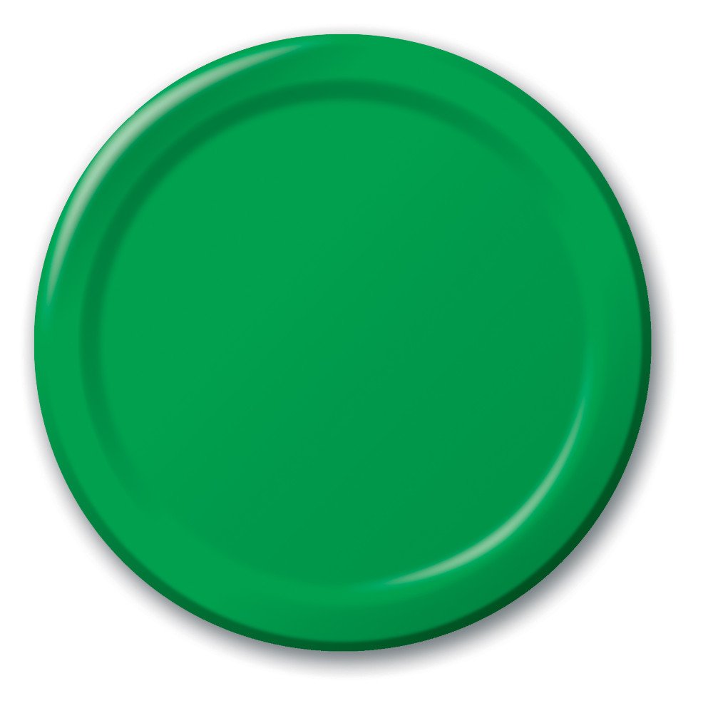 Creative Converting Bermuda Blue Plain Banquet Paper Plates-24pc / 10", (10.25")(24 Pack)