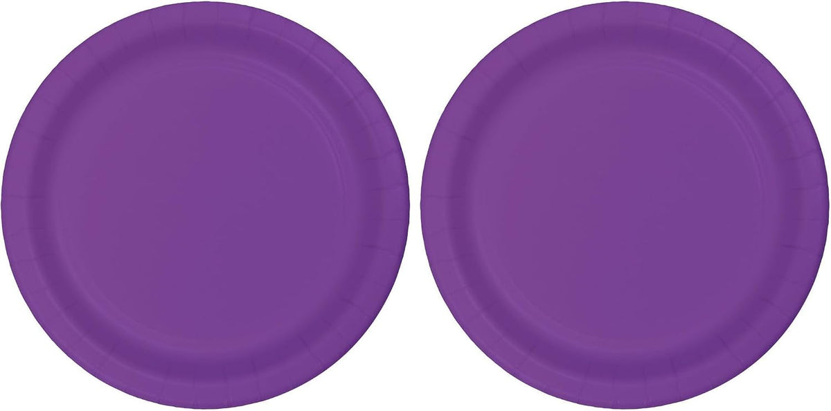 Creative Converting Bermuda Blue Plain Banquet Paper Plates-24pc / 10", (10.25")(24 Pack)