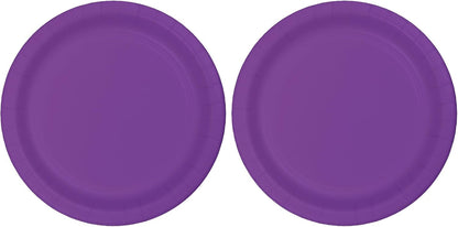 Creative Converting Bermuda Blue Plain Banquet Paper Plates-24pc / 10", (10.25")(24 Pack)