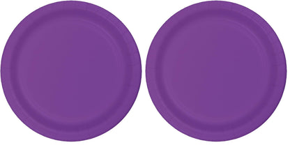 Creative Converting Bermuda Blue Plain Banquet Paper Plates-24pc / 10", (10.25")(24 Pack)