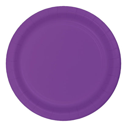 Creative Converting Bermuda Blue Plain Banquet Paper Plates-24pc / 10", (10.25")(24 Pack)