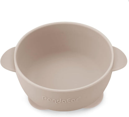 PandaEar 3 Pack Silicone Suction Baby Bowls & 3 Baby Feeding Spoons