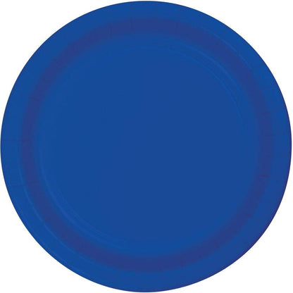 Creative Converting Bermuda Blue Plain Banquet Paper Plates-24pc / 10", (10.25")(24 Pack)