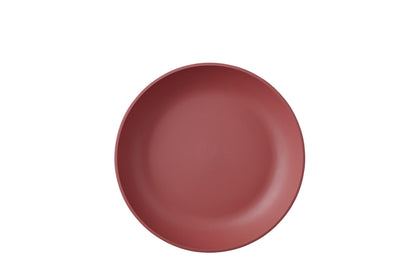 Mepal - Deep plate 4 pieces Silueta - Dishwasher & microwave resistant - Plastic plates - Dinner plates - Tableware - 21 cm - Nordic black