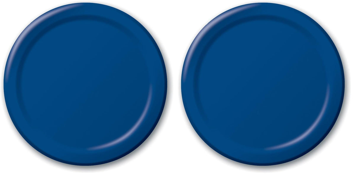 Creative Converting Bermuda Blue Plain Banquet Paper Plates-24pc / 10", (10.25")(24 Pack)