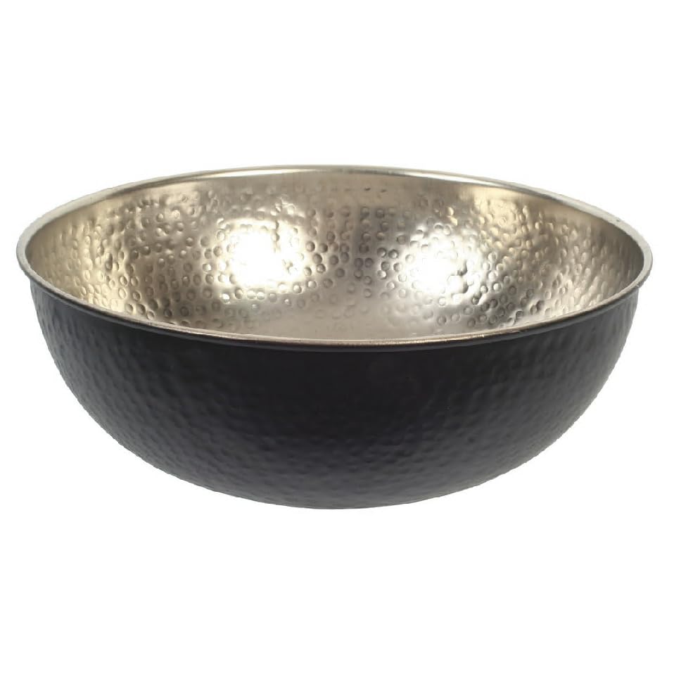 Hosley 10" Long Silver Finish Metal Bowl Modern Elegance for Serving and Decor Contemporary Accent for Stylish Homes Sophisticated