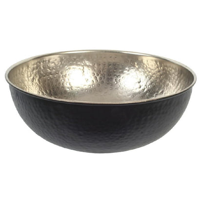 Hosley 10" Long Silver Finish Metal Bowl Modern Elegance for Serving and Decor Contemporary Accent for Stylish Homes Sophisticated