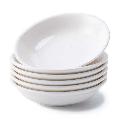 Eisinly 6 Pack Dipping Bowls, 3 OZ Small Ceramic Soy Sauce Dish, White