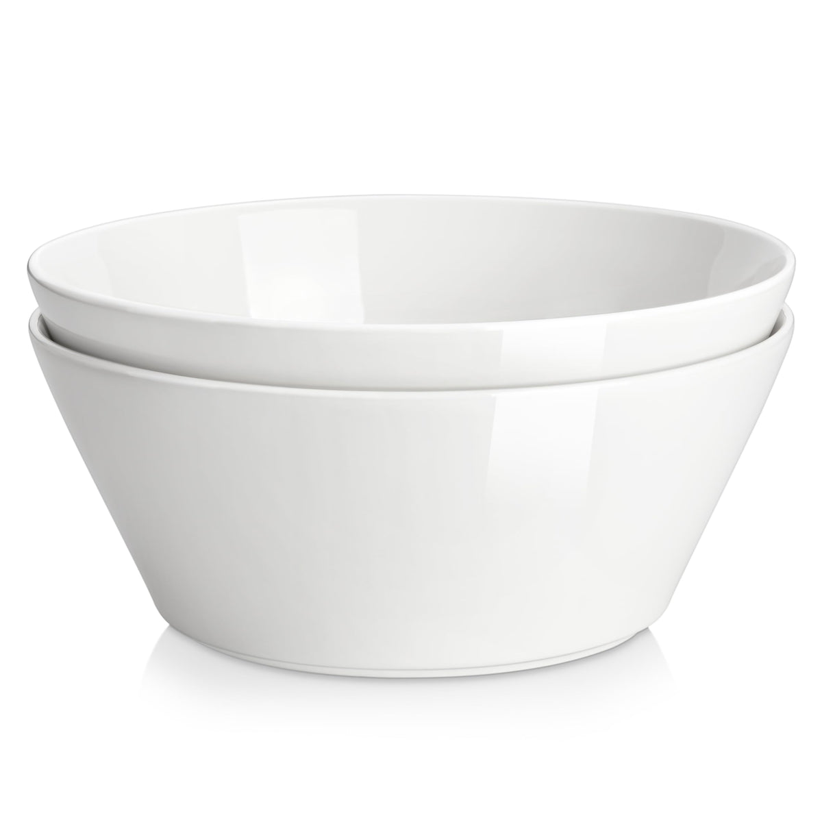 MALACASA 35 OZ Soup Bowls Set of 4, White Bowls Deep Cereal Ramen Bowl