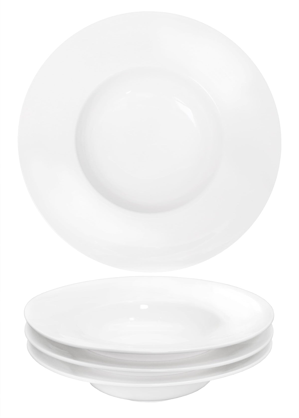 Pasta Plates with Rim 14 oz, Soup Bowl Pasta Bowl Set of 2, Shallow Bowl Plate, Ceramic Wide Rimmed Soup Bowl, Best choice for high-end restaurants, hotels, and foodies,11 Inch Blue
