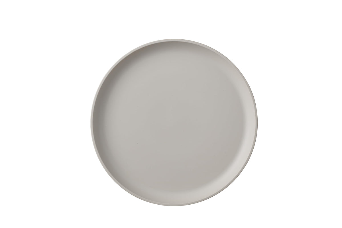 Mepal - Deep plate 4 pieces Silueta - Dishwasher & microwave resistant - Plastic plates - Dinner plates - Tableware - 21 cm - Nordic black